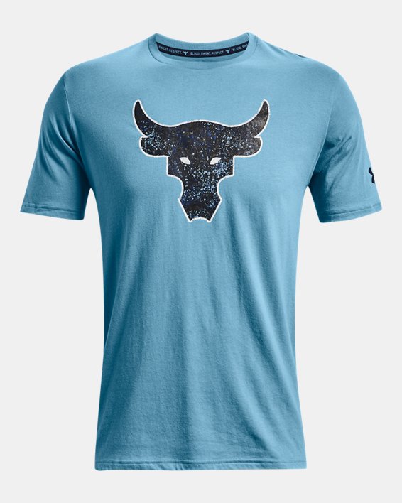 Men's Project Rock Brahma Bull Short Sleeve, Blue, pdpMainDesktop image number 4